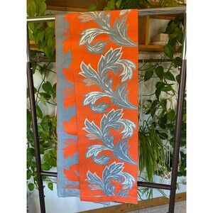 Vintage Floral Formal Hitoe Obi Silk Lame